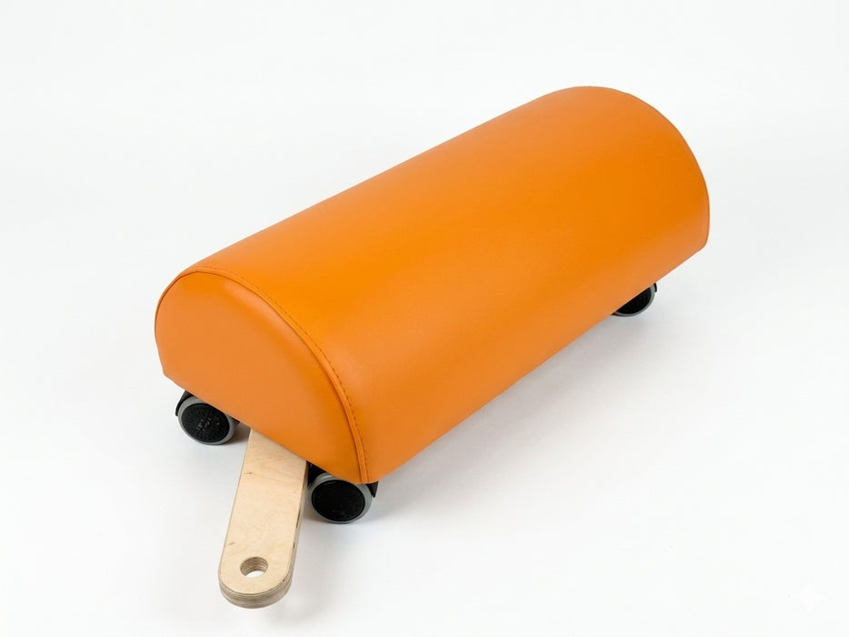 Softroller orange - Bewegungsrolle für Kinder mit Lenkstange